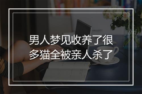 男人梦见收养了很多猫全被亲人杀了