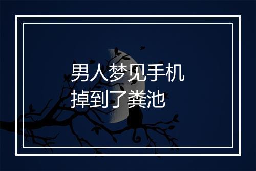 男人梦见手机掉到了粪池