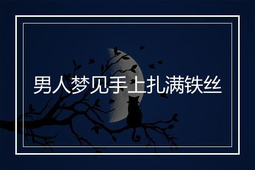 男人梦见手上扎满铁丝