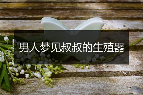 男人梦见叔叔的生殖器