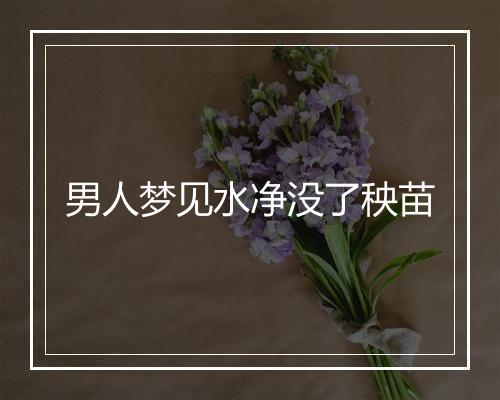 男人梦见水净没了秧苗