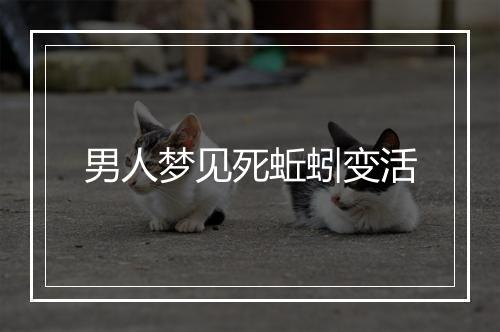 男人梦见死蚯蚓变活