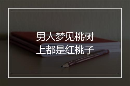 男人梦见桃树上都是红桃子