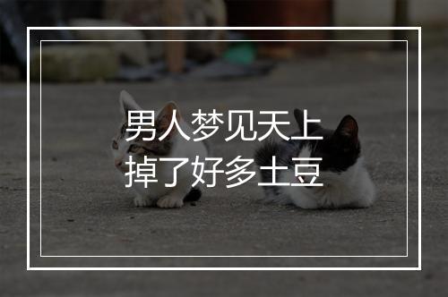 男人梦见天上掉了好多土豆