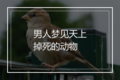 男人梦见天上掉死的动物