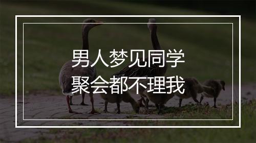 男人梦见同学聚会都不理我