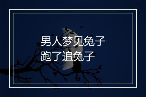 男人梦见兔子跑了追兔子