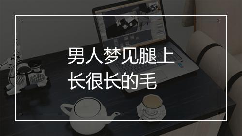 男人梦见腿上长很长的毛