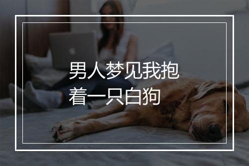 男人梦见我抱着一只白狗