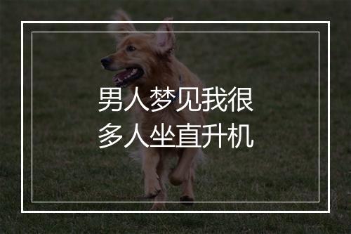 男人梦见我很多人坐直升机