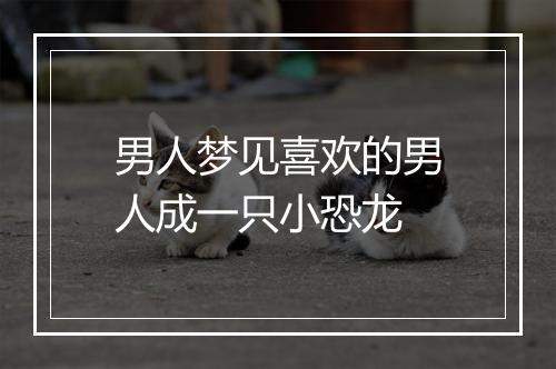 男人梦见喜欢的男人成一只小恐龙