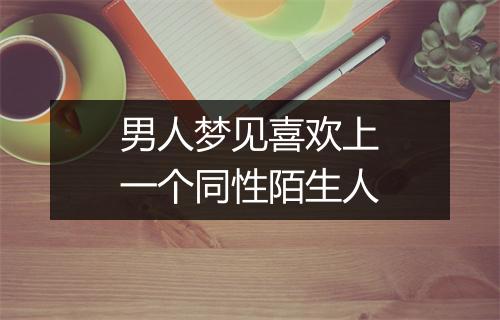 男人梦见喜欢上一个同性陌生人