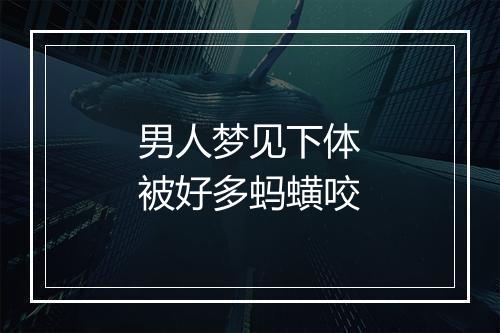 男人梦见下体被好多蚂蟥咬