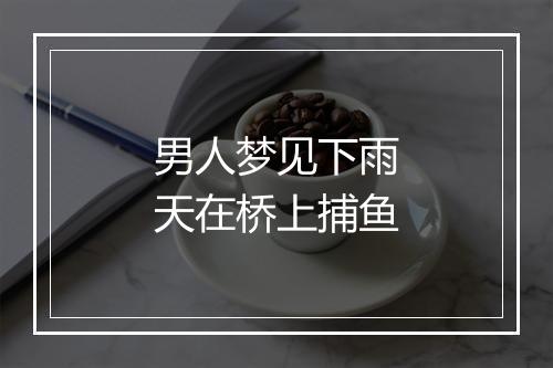 男人梦见下雨天在桥上捕鱼