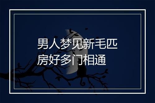 男人梦见新毛匹房好多门相通