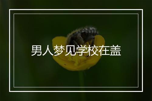 男人梦见学校在盖