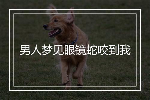 男人梦见眼镜蛇咬到我