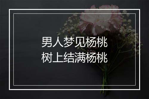 男人梦见杨桃树上结满杨桃