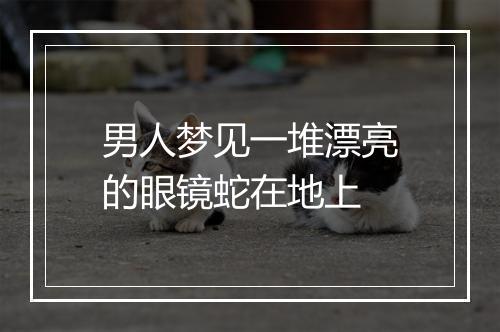 男人梦见一堆漂亮的眼镜蛇在地上