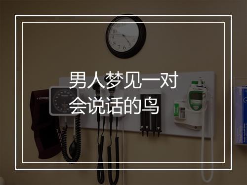 男人梦见一对会说话的鸟