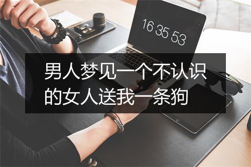 男人梦见一个不认识的女人送我一条狗