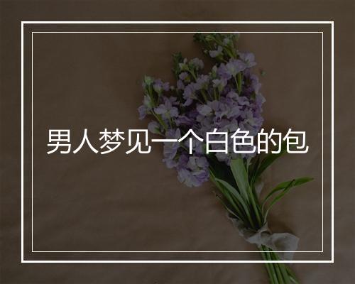 男人梦见一个白色的包