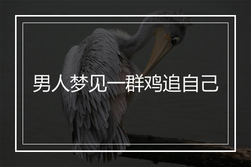 男人梦见一群鸡追自己