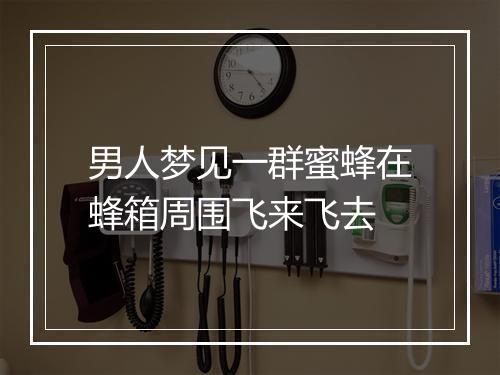 男人梦见一群蜜蜂在蜂箱周围飞来飞去