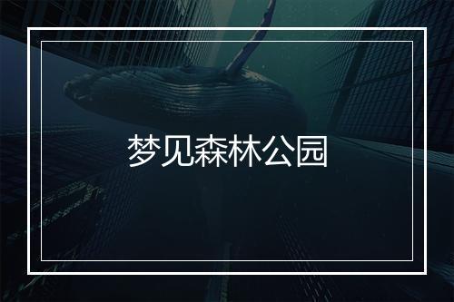 梦见森林公园