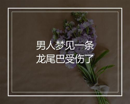 男人梦见一条龙尾巴受伤了