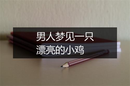 男人梦见一只漂亮的小鸡