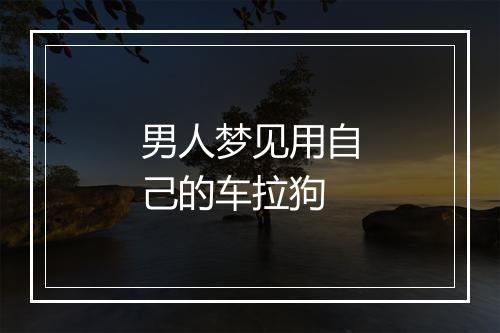 男人梦见用自己的车拉狗