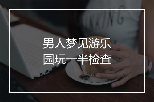 男人梦见游乐园玩一半检查