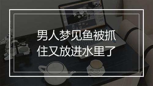 男人梦见鱼被抓住又放进水里了