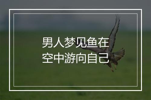 男人梦见鱼在空中游向自己