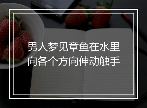 男人梦见章鱼在水里向各个方向伸动触手