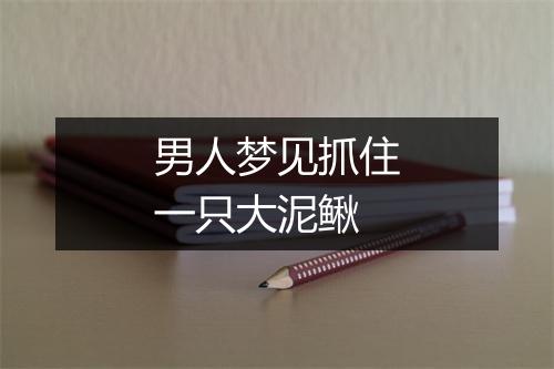 男人梦见抓住一只大泥鳅