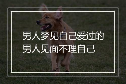 男人梦见自己爱过的男人见面不理自己