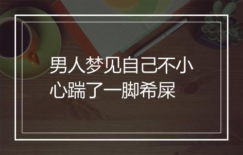 男人梦见自己不小心踹了一脚希屎