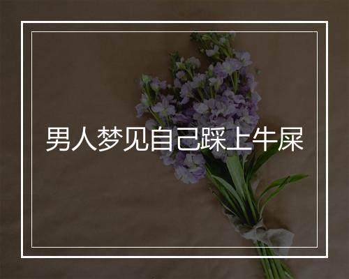 男人梦见自己踩上牛屎