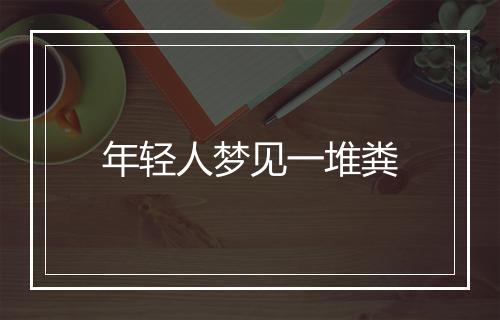 年轻人梦见一堆粪