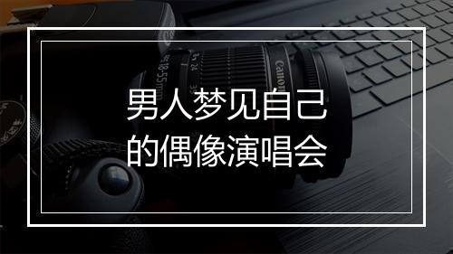 男人梦见自己的偶像演唱会