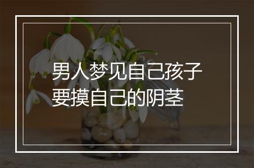 男人梦见自己孩子要摸自己的阴茎