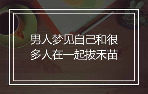 男人梦见自己和很多人在一起拔禾苗