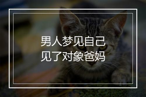 男人梦见自己见了对象爸妈