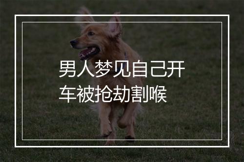 男人梦见自己开车被抢劫割喉