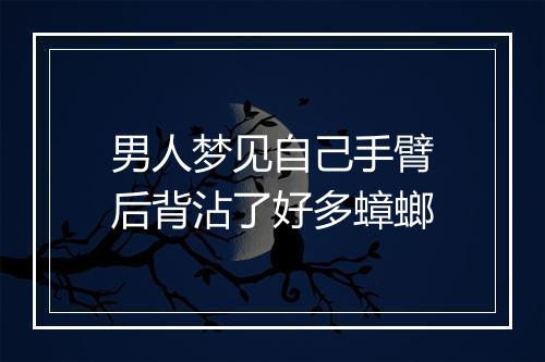 男人梦见自己手臂后背沾了好多蟑螂