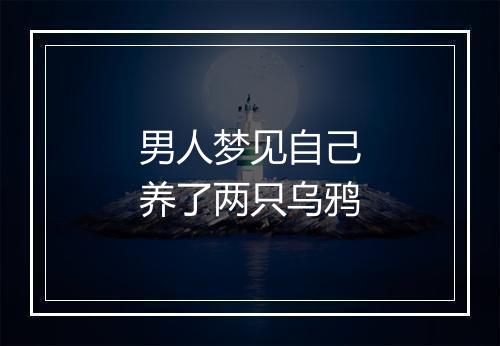 男人梦见自己养了两只乌鸦