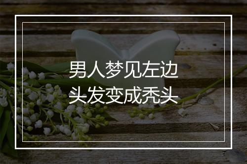 男人梦见左边头发变成秃头