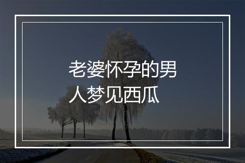 老婆怀孕的男人梦见西瓜